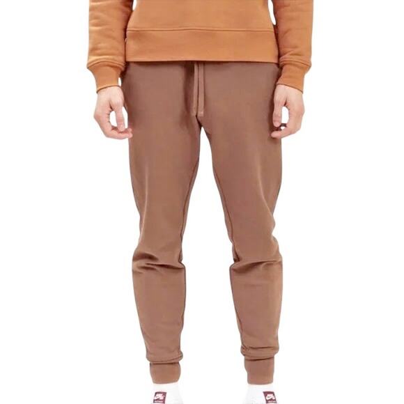 GIRLFRIEND COLLECTIVE 50/50 High-Rise Jogger Sweatpants in Coffee Brown Size 6/L - Picture 1 of 6